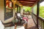 Enjoy a meal or a good book on the screened-in porch
